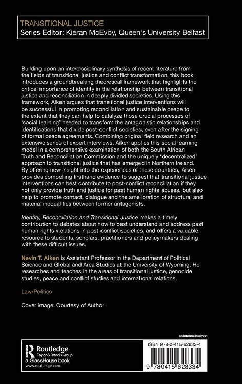 Produktbild: Identity, Reconciliation and Transitional Justice