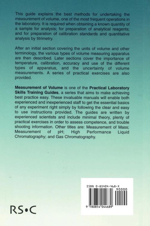 Produktbild: Measurement of Volume
