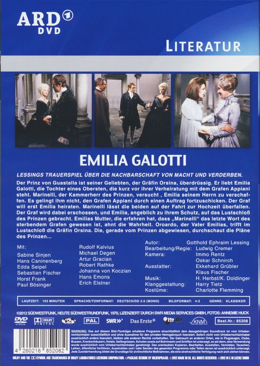 Produktbild: Emilia Galotti