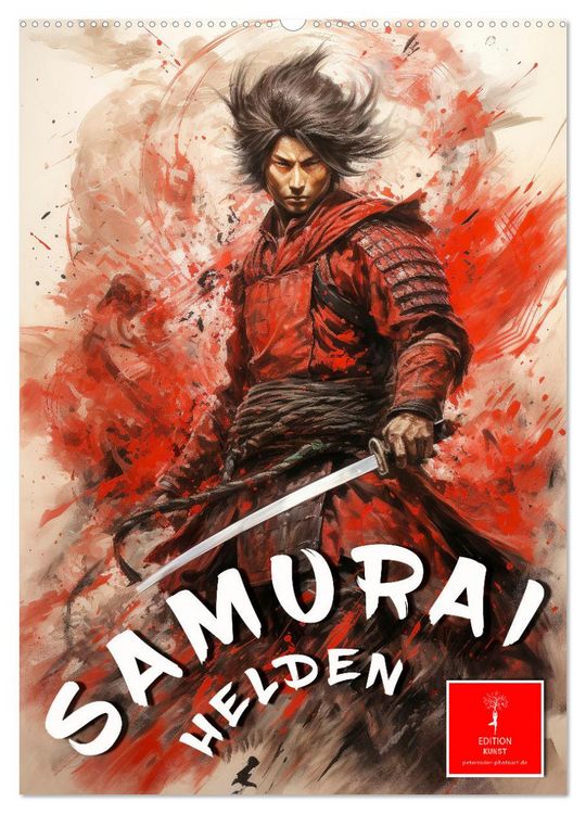 Produktbild: Samurai Helden (Wandkalender 2026 DIN A2 hoch), CALVENDO Monatskalender