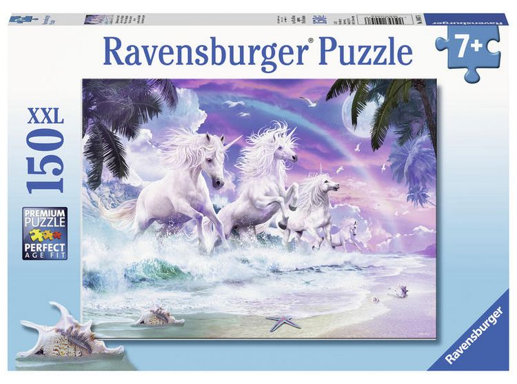 Produktbild: Puzzle Ravensburger Einh&ouml;rner am Strand 150 Teile XXL