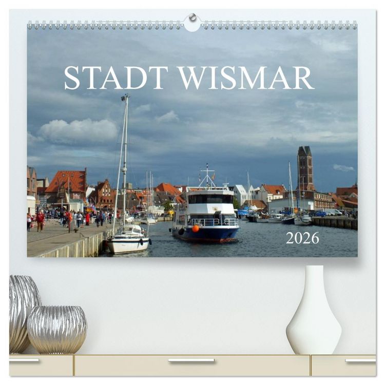 Produktbild: Stadt Wismar 2026 (hochwertiger Premium Wandkalender 2026 DIN A2 quer), Kunstdruck in Hochglanz