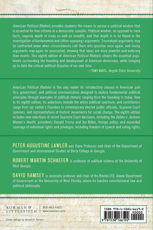 Produktbild: American Political Rhetoric