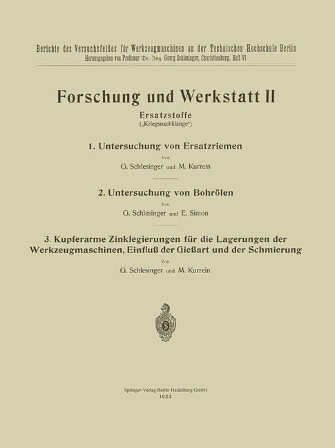Produktbild: Forschung und Werkstatt II