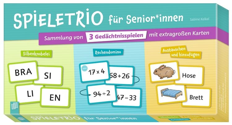 Produktbild: Spieletrio f&uuml;r Senioren und Seniorinnen
