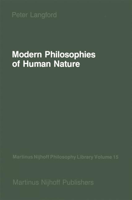 Produktbild: Langford, P: Modern Philosophies of Human Nature