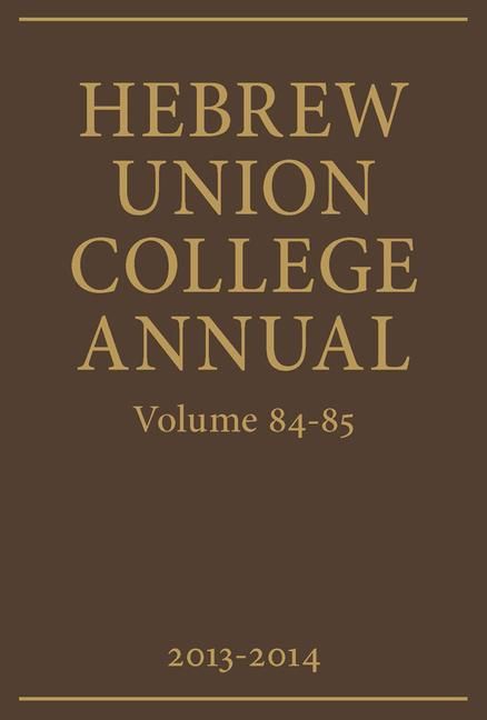 Produktbild: Hebrew Union College Annual Volumes 84-85