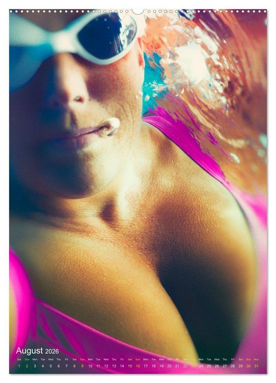 Produktbild: A SWIMMER'S HEART (High Quality Premium Wall Calendar 2026 DIN A2 portrait),CALVENDO 12 Month Wall Calendar