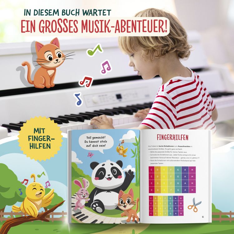 Produktbild: Kinderleicht Klavier lernen mit Panda Paul und seinen Freunden