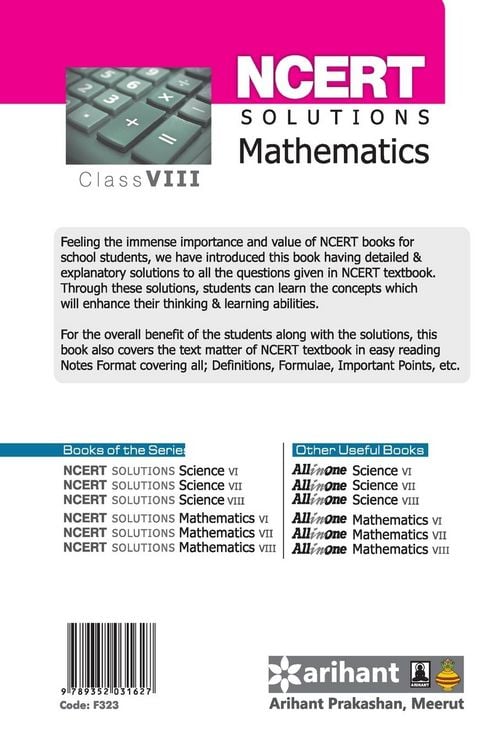 Produktbild: NCERT Solutions Maths 8th