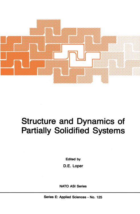 Produktbild: Structure and Dynamics of Partially Solidified Systems