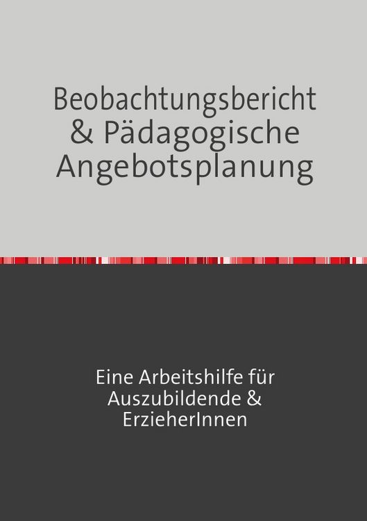 Produktbild: Beobachtungsbericht &amp; p&auml;dagogische Angebotsplanung