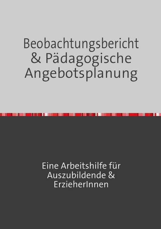 Produktbild: Beobachtungsbericht & p&Atilde;&curren;dagogische Angebotsplanung