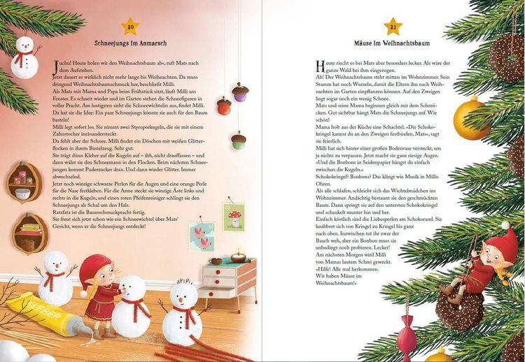 Produktbild: Wichtelzauber zum Weihnachtsfest - 24 Adventskalender-Geschichten zum Vorlesen