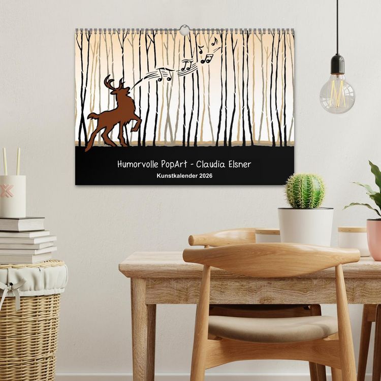 Produktbild: Humorvolle PopArt - Kunstkalender von Claudia Elsner (Wandkalender 2026 DIN A3 quer), CALVENDO Monatskalender