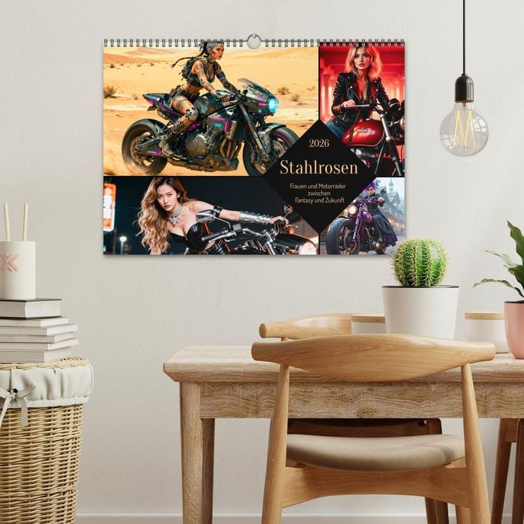 Produktbild: Stahlrosen (Wandkalender 2026 DIN A3 quer), CALVENDO Monatskalender