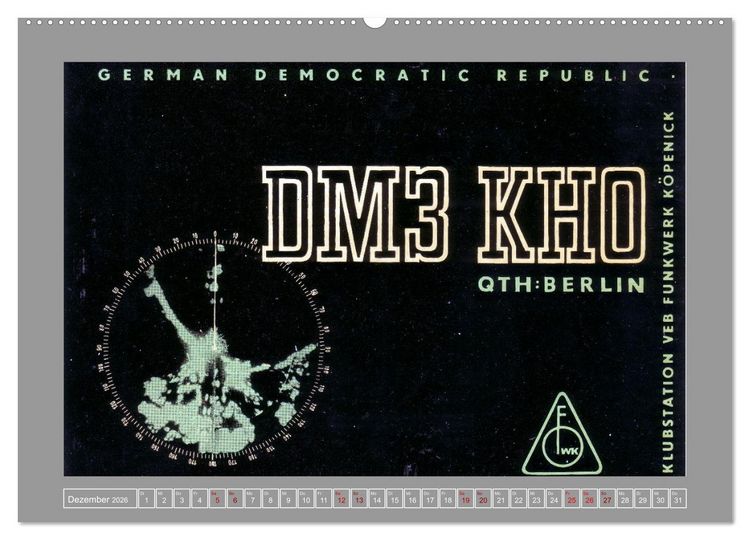 Produktbild: Amateurfunk in Ost-Berlin (Wandkalender 2026 DIN A2 quer), CALVENDO Monatskalender