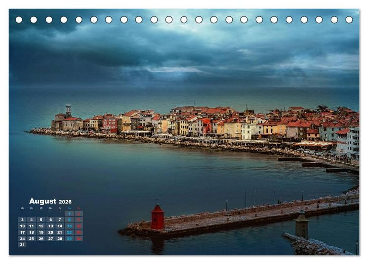 Produktbild: M&auml;rchen Stadt Piran (Tischkalender 2026 DIN A5 quer), CALVENDO Monatskalender
