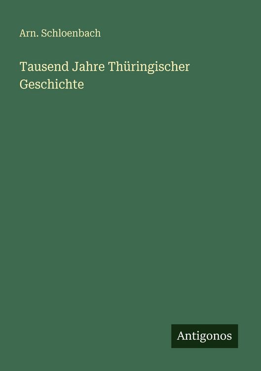 Produktbild: Tausend Jahre Th&uuml;ringischer Geschichte