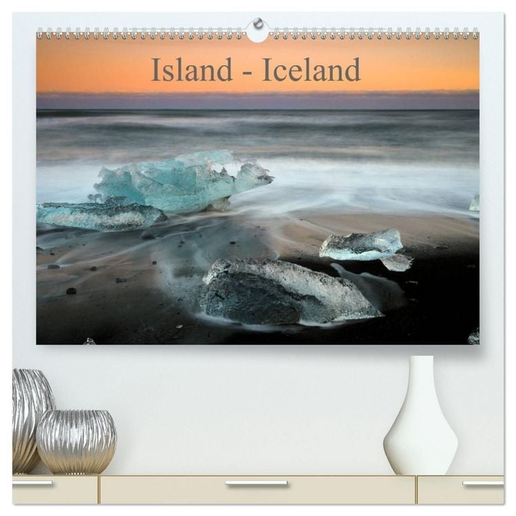 Produktbild: Island - Iceland (hochwertiger Premium Wandkalender 2027 DIN A2 quer), Kunstdruck in Hochglanz