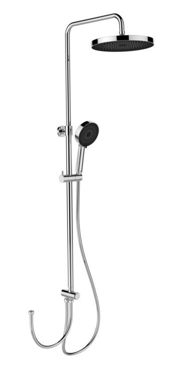 Produktbild: Duschsystem Mod. Softwater Chrom, einfacher Anschluss an bestehende Armatur oder Wandanschlussbogen