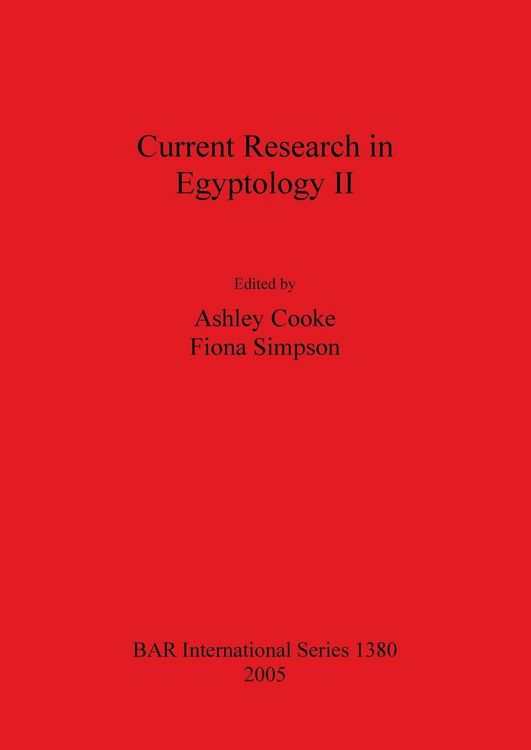 Produktbild: Current Research in Egyptology II