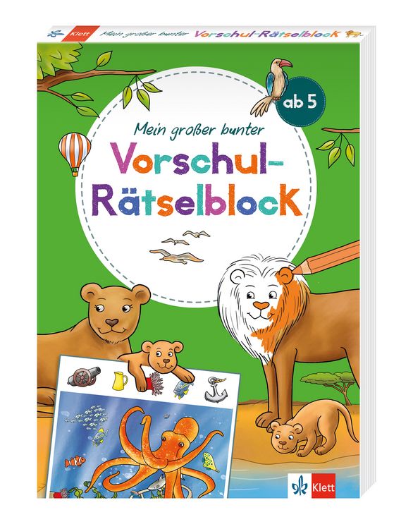 Produktbild: Klett Mein gro&szlig;er bunter Vorschul-R&auml;tselblock