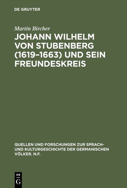 Bild vom Artikel Johann Wilhelm von Stubenberg (1619–1663) und sein Freundeskreis vom Autor Martin Bircher