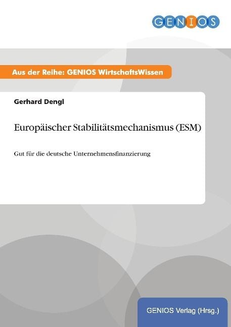Produktbild: Europ&auml;ischer Stabilit&auml;tsmechanismus (ESM)