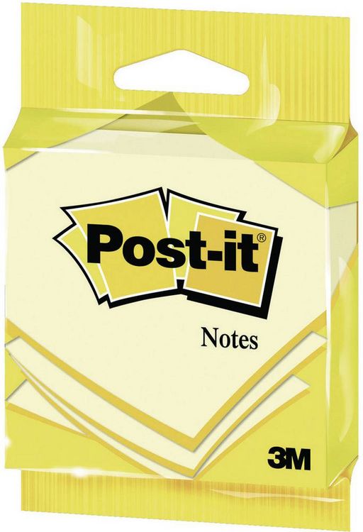 Produktbild: Post-it&reg; Haftnotizen gelb Blister, 76 x 76 mm 1 St&uuml;ck