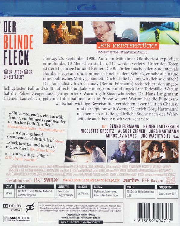 Produktbild: Der blinde Fleck - T&auml;ter. Attent&auml;ter. Einzelt&auml;ter?