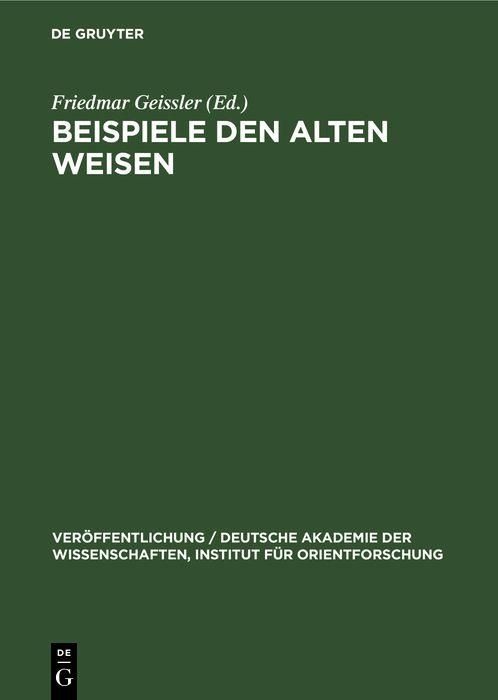Produktbild: Beispiele den Alten Weisen