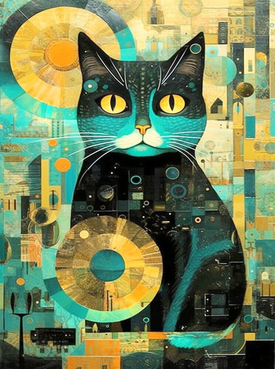 Produktbild: CALVENDO Puzzle Schwarzer Kater | 2000 Teile Lege-Gr&ouml;&szlig;e 90x67cm Foto-Puzzle f&uuml;r gl&uuml;ckliche Stunden