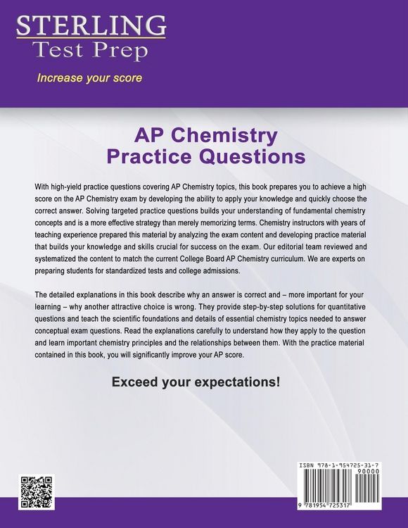 Produktbild: Sterling Test Prep AP Chemistry Practice Questions