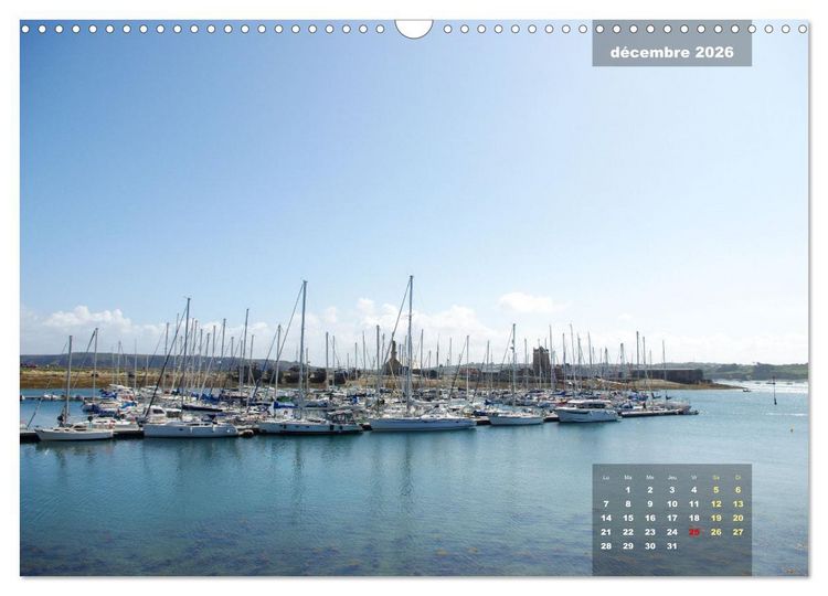 Produktbild: Bretagne Beaux sites du Finist&egrave;re (Calendrier mural 2026 DIN A3 vertical), CALVENDO calendrier mensuel