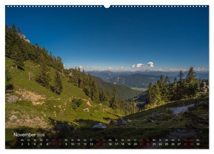 Produktbild: Naturerlebnis Aschau (Wandkalender 2026 DIN A2 quer), CALVENDO Monatskalender