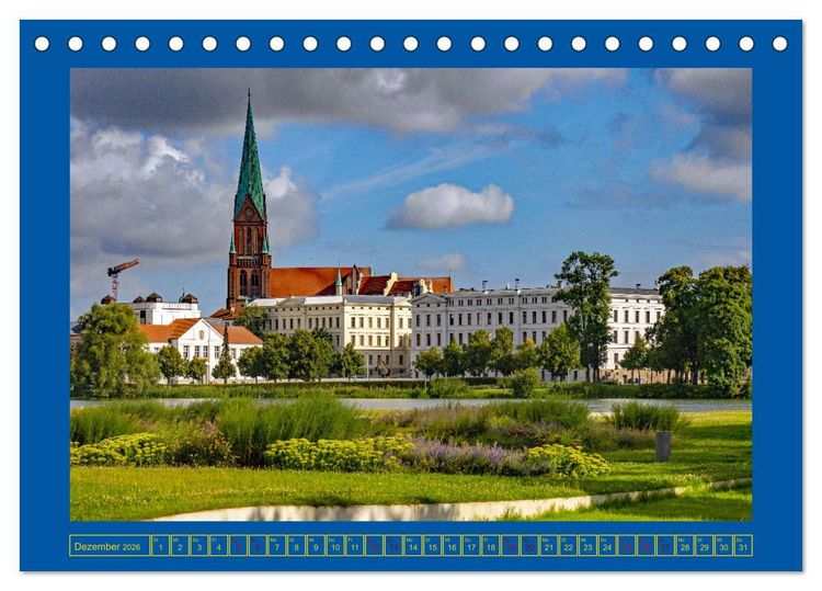 Produktbild: Schwerin - Wir sind Welterbe (Tischkalender 2026 DIN A5 quer), CALVENDO Monatskalender