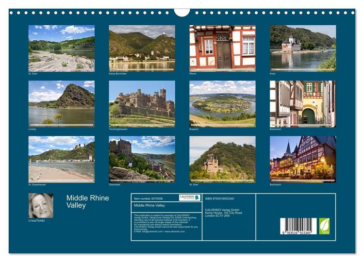 Produktbild: Middle Rhine Valley (Wall Calendar 2026 DIN A3 landscape), CALVENDO 12 Month Wall Calendar