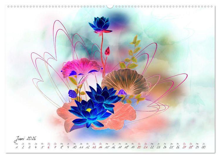 Produktbild: Zauberhaftes Ikebana (Wandkalender 2026 DIN A2 quer), CALVENDO Monatskalender
