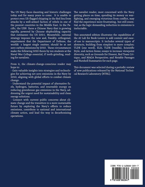 Produktbild: Analysis of Pathways to Reach Net Zero Naval Operations by 2050