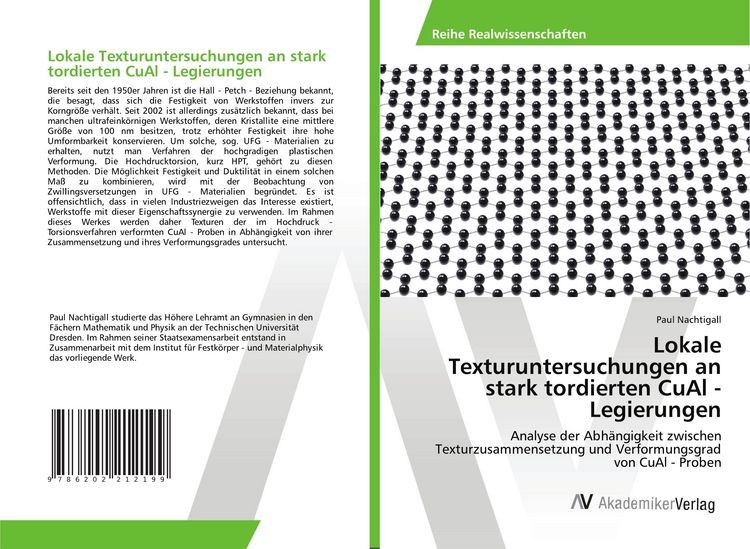 Produktbild: Lokale Texturuntersuchungen an stark tordierten CuAl - Legierungen