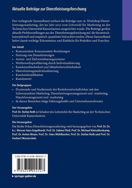 Produktbild: Aktuelle Beitr&auml;ge zur Dienstleistungsforschung