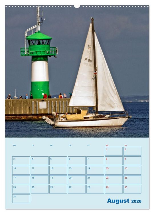 Produktbild: Priwall bei Travem&uuml;nde &ndash; Terminplaner (hochwertiger Premium Wandkalender 2026 DIN A2 hoch), Kunstdruck in Hochglanz