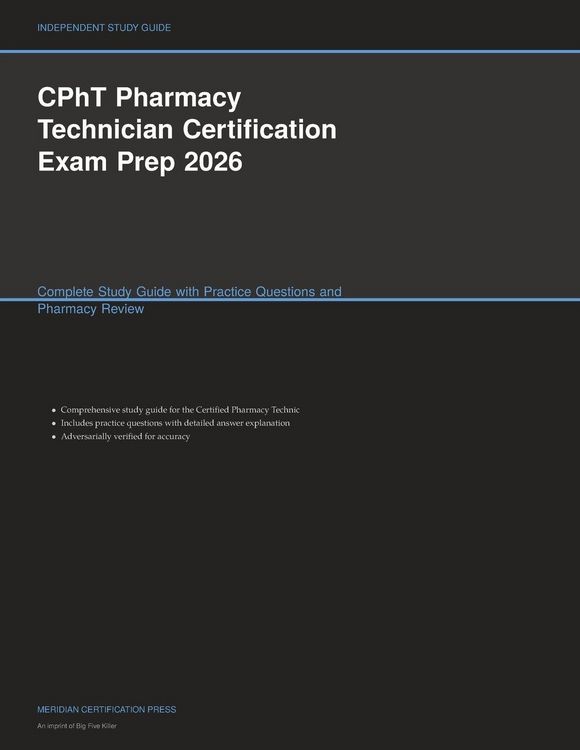 Produktbild: CPhT Pharmacy Technician Certification Exam Prep 2026