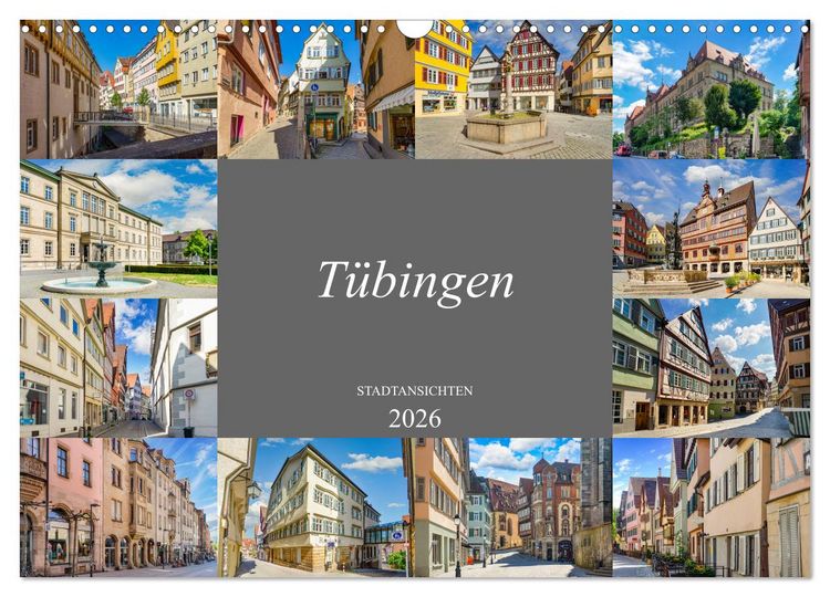 Produktbild: T&uuml;bingen Stadtansichten (Wandkalender 2026 DIN A3 quer), CALVENDO Monatskalender