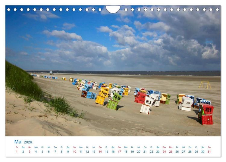 Produktbild: Langeoog 2026. Impressionen zwischen Hafen und Ostende (Wandkalender 2026 DIN A4 quer), CALVENDO Monatskalender