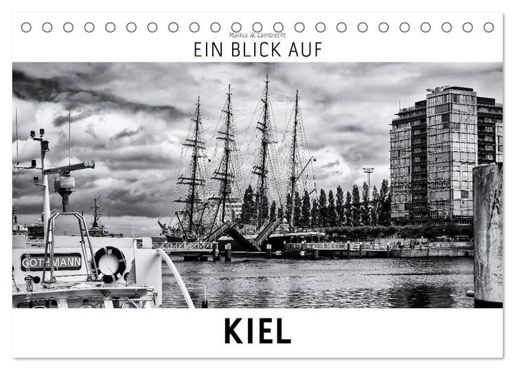 Produktbild: Ein Blick auf Kiel (Tischkalender 2027 DIN A5 quer), CALVENDO Monatskalender