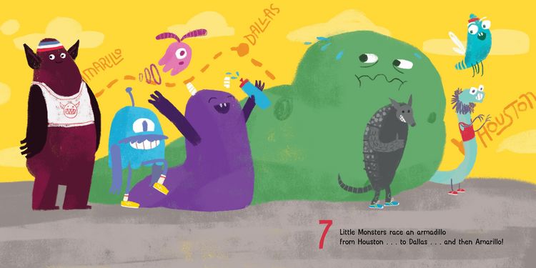 Produktbild: 10 Little Monsters Visit Texas