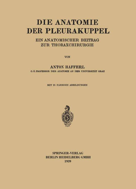 Produktbild: Die Anatomie der Pleurakuppel