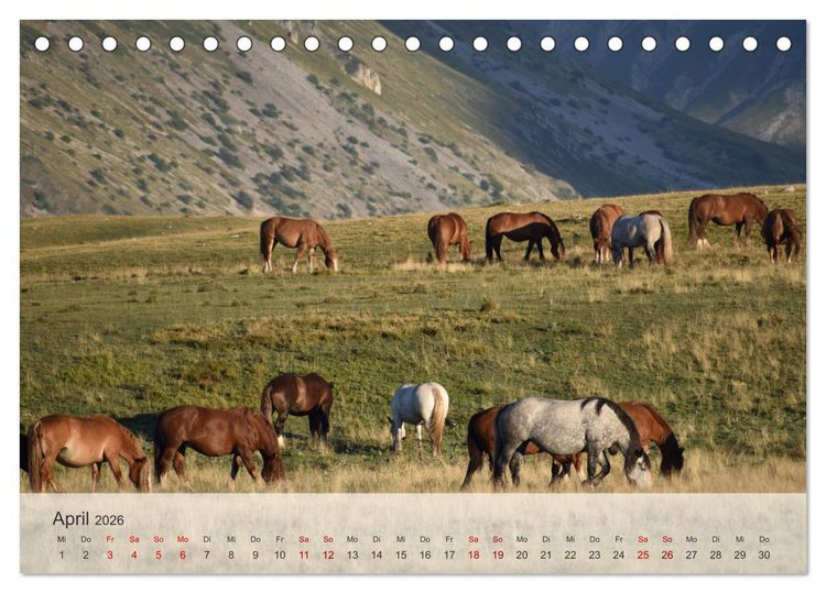 Produktbild: Abruzzen - wild und romantisch (Tischkalender 2026 DIN A5 quer), CALVENDO Monatskalender